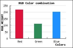 rgb background color #DB70CB mixer
