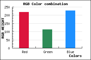 rgb background color #DB71E5 mixer