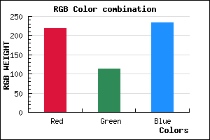 rgb background color #DB71EA mixer