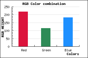 rgb background color #DB73B6 mixer