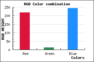 rgb background color #DB0CF5 mixer