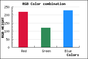rgb background color #DB78E4 mixer
