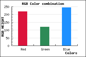rgb background color #DB78F5 mixer