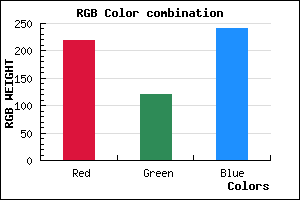rgb background color #DB79F0 mixer