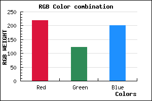rgb background color #DB7AC9 mixer