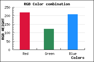 rgb background color #DB7BD0 mixer