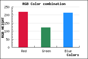 rgb background color #DB7BD6 mixer