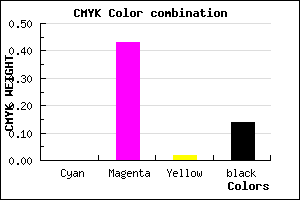 #DB7CD7 color CMYK mixer