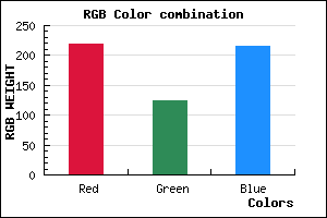 rgb background color #DB7CD7 mixer