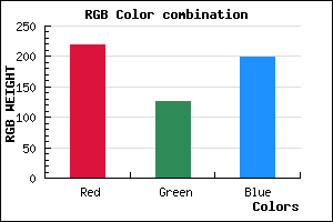 rgb background color #DB7EC7 mixer