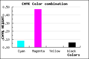 #DB7FEF color CMYK mixer