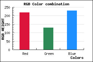 rgb background color #DB82E6 mixer