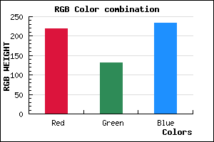 rgb background color #DB84EA mixer