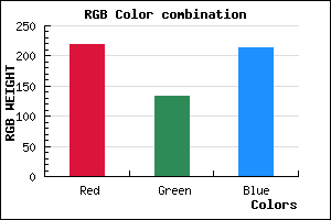 rgb background color #DB86D6 mixer