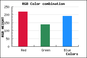 rgb background color #DB8BC0 mixer