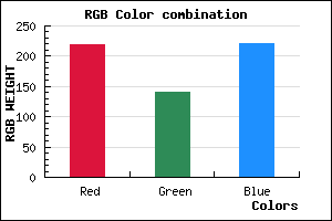 rgb background color #DB8DDD mixer