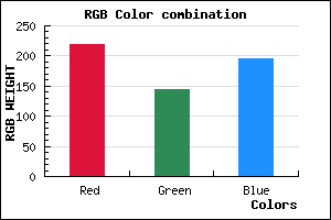rgb background color #DB90C4 mixer