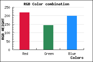 rgb background color #DB90C7 mixer