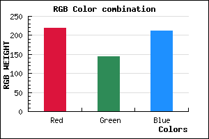 rgb background color #DB90D4 mixer