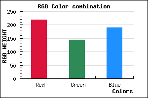 rgb background color #DB91BD mixer