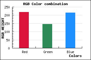 rgb background color #DB92D8 mixer