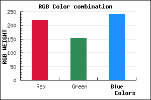 rgb background color #DB9AF0 mixer