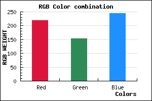 rgb background color #DB9AF5 mixer