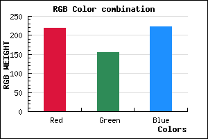 rgb background color #DB9CDE mixer