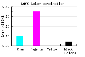 #DB9EF4 color CMYK mixer