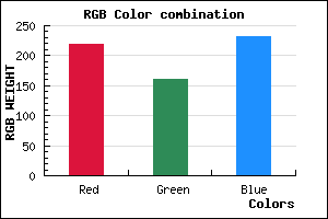 rgb background color #DBA0E7 mixer