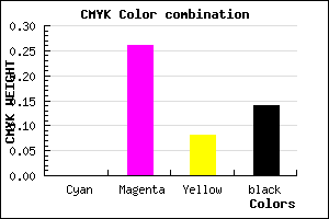 #DBA1C9 color CMYK mixer
