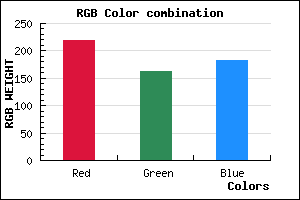 rgb background color #DBA2B6 mixer