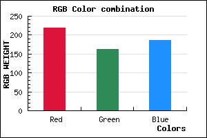rgb background color #DBA2BA mixer