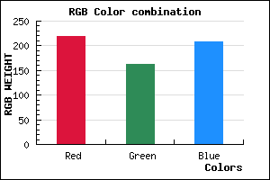 rgb background color #DBA2D0 mixer