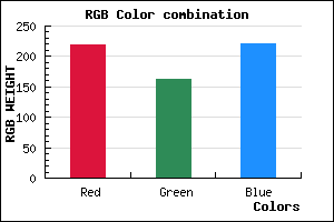 rgb background color #DBA2DC mixer