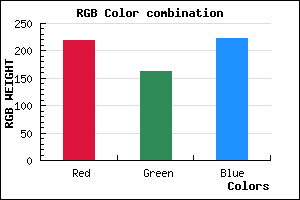rgb background color #DBA2DE mixer