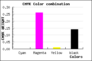 #DBA3D9 color CMYK mixer