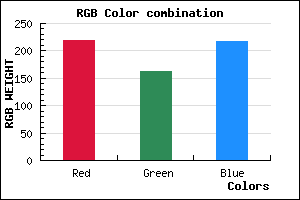 rgb background color #DBA3D9 mixer