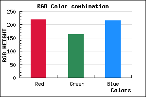 rgb background color #DBA4D8 mixer