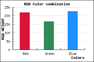 rgb background color #DBA6E2 mixer