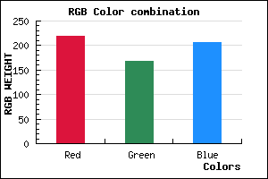 rgb background color #DBA8CF mixer