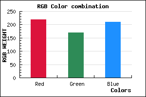 rgb background color #DBA9D1 mixer