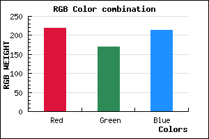 rgb background color #DBA9D5 mixer