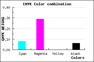 #DBA9EF color CMYK mixer