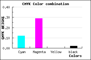 #DBB1FA color CMYK mixer