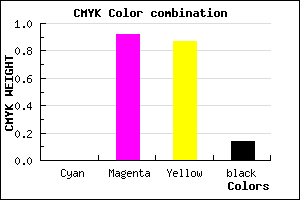 #DB121C color CMYK mixer
