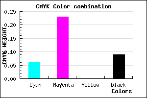 #DBB4E9 color CMYK mixer