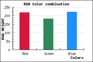 rgb background color #DBB6DE mixer
