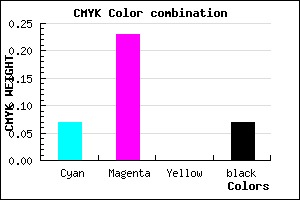 #DBB6EC color CMYK mixer