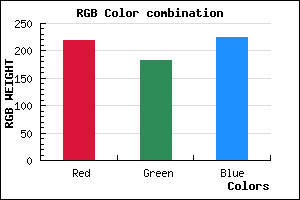rgb background color #DBB7E1 mixer